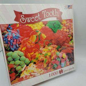 Sweet Tooth Colorful Candy Gummy Worms Jigsaw Puzzle 1000 Great American Factory